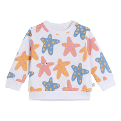 Stella McCartney Kids – Etoiles de Mer Sweatshirt | Weiß