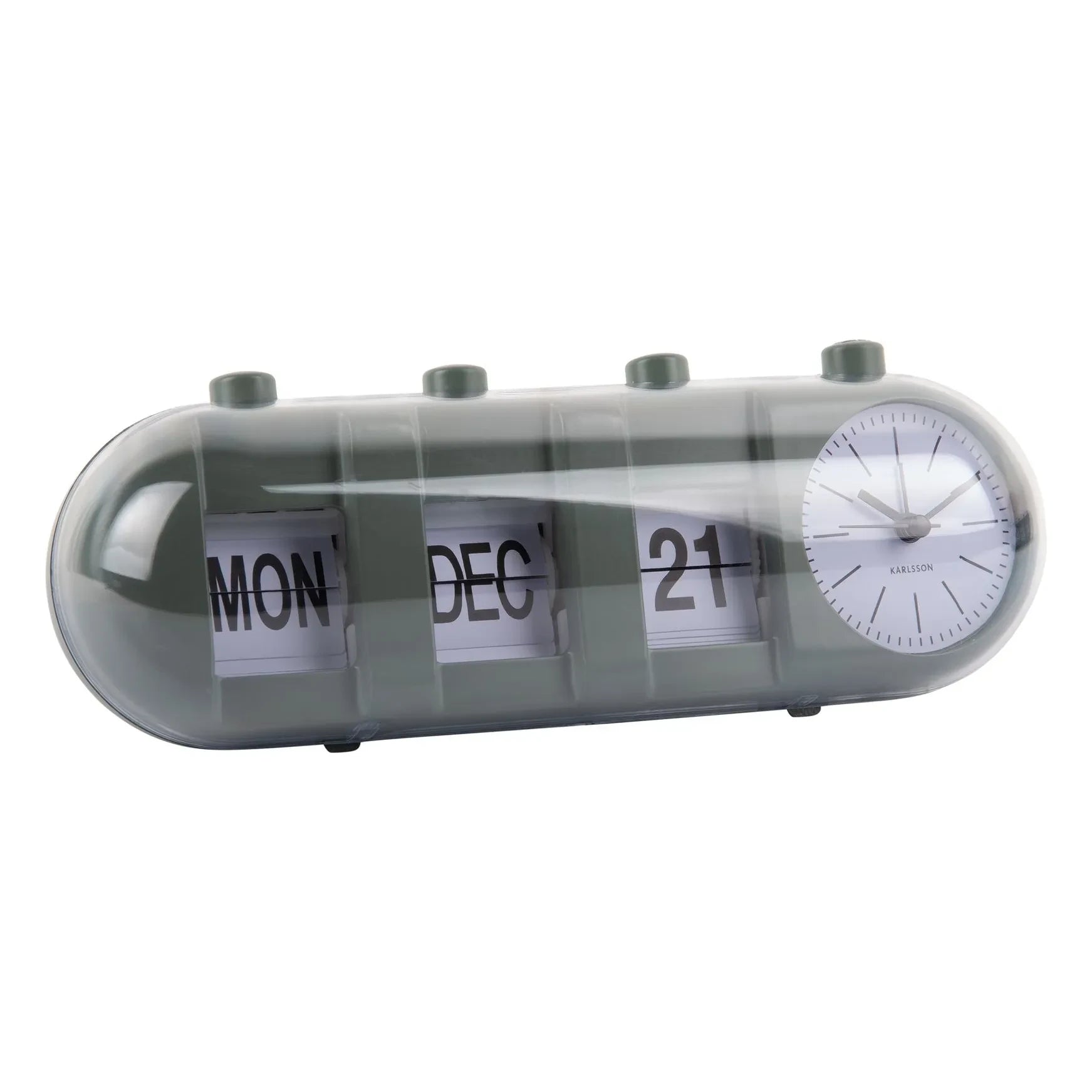 Present Time - Retro Wecker mit Röhrenanzeige | Grün