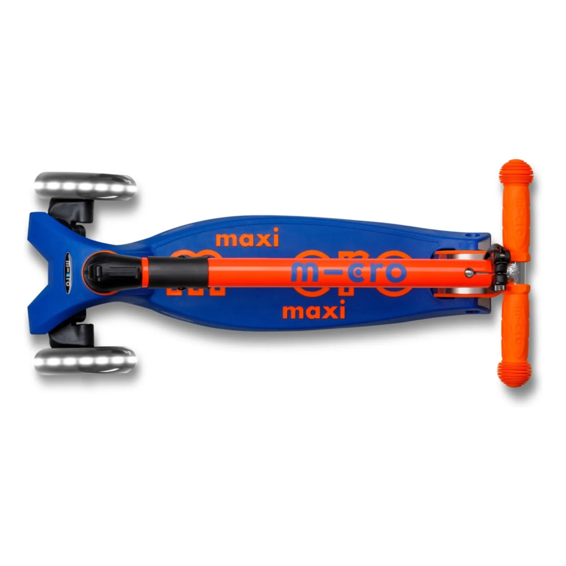 Micro - Maxi Klappbarer Neon LED Scooter | Orange