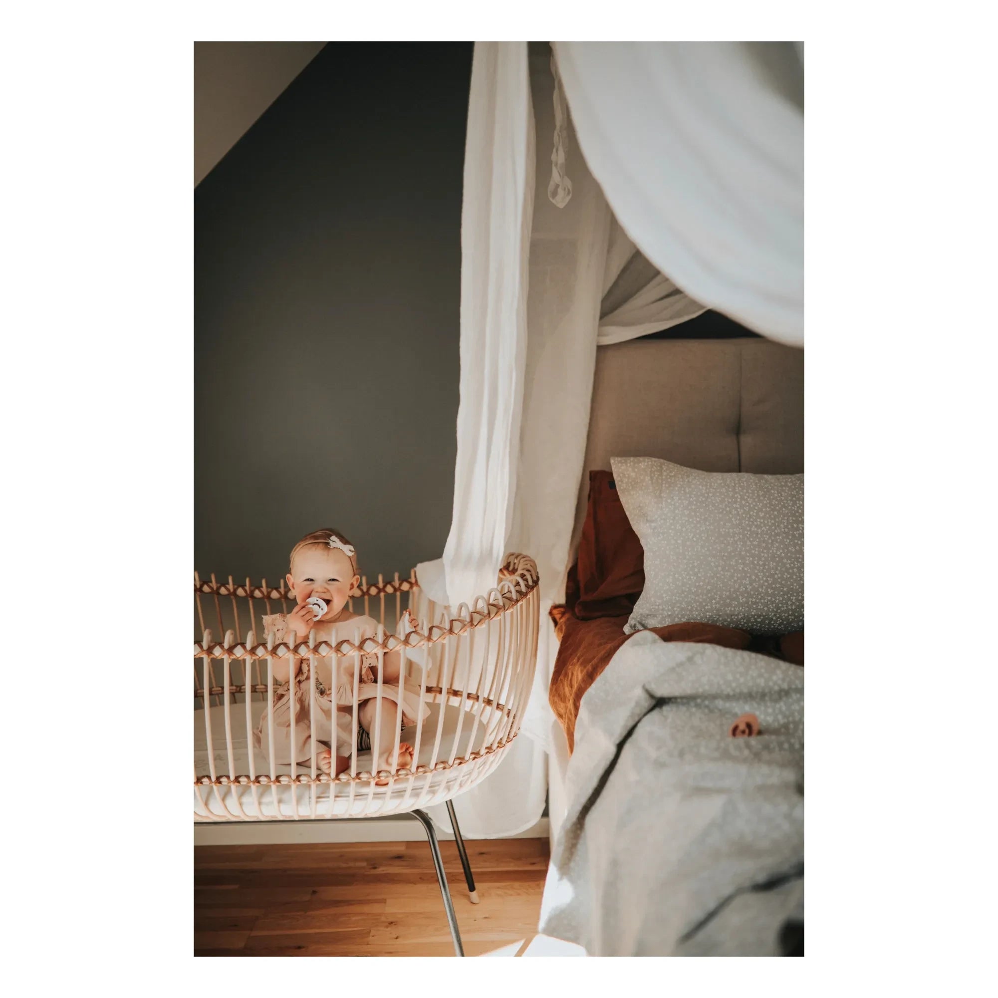 Bermbach Handcrafted - Lola Handgefertigtes Rattan-Babybett