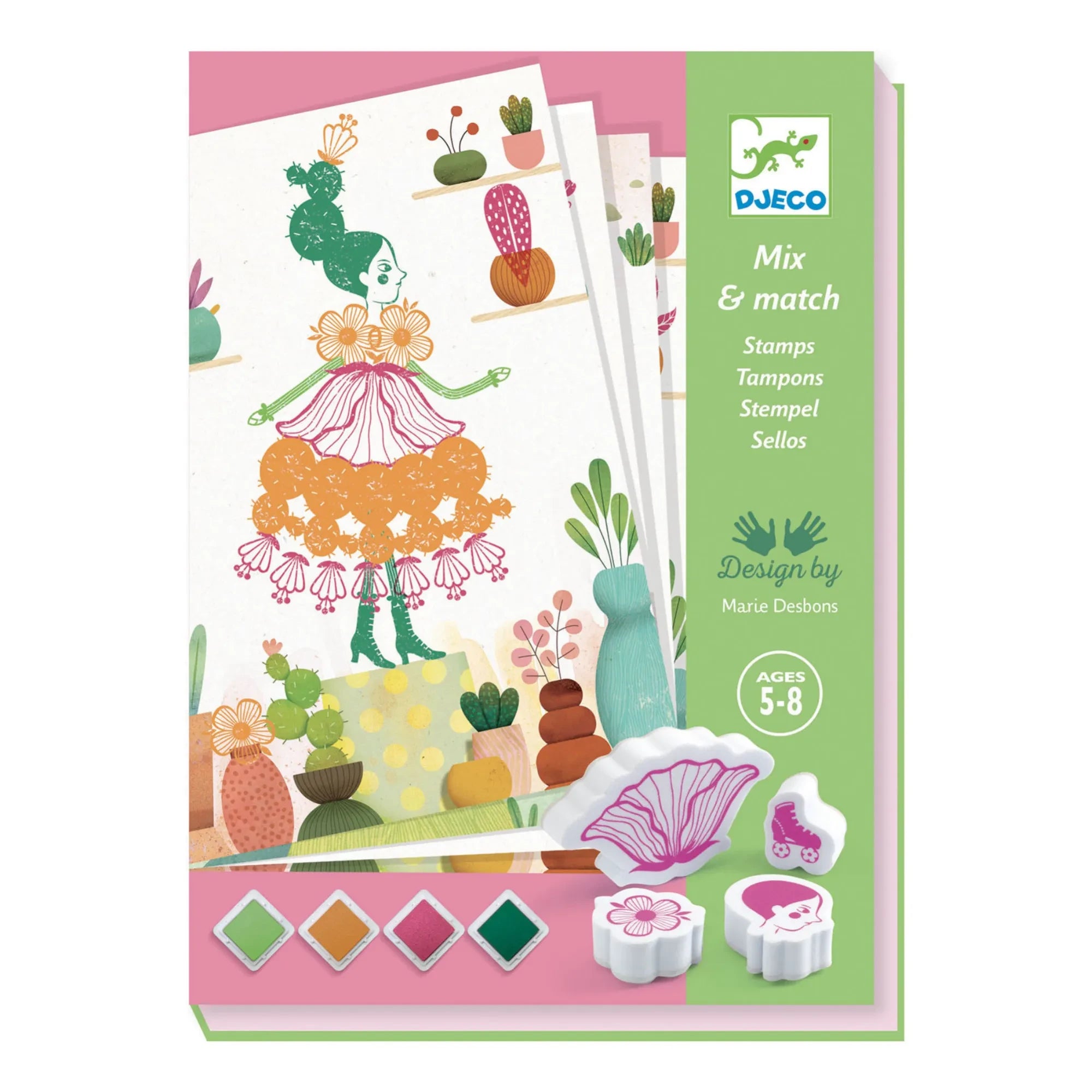 Djeco - Stempel-Aktivitätsset für Mädchen