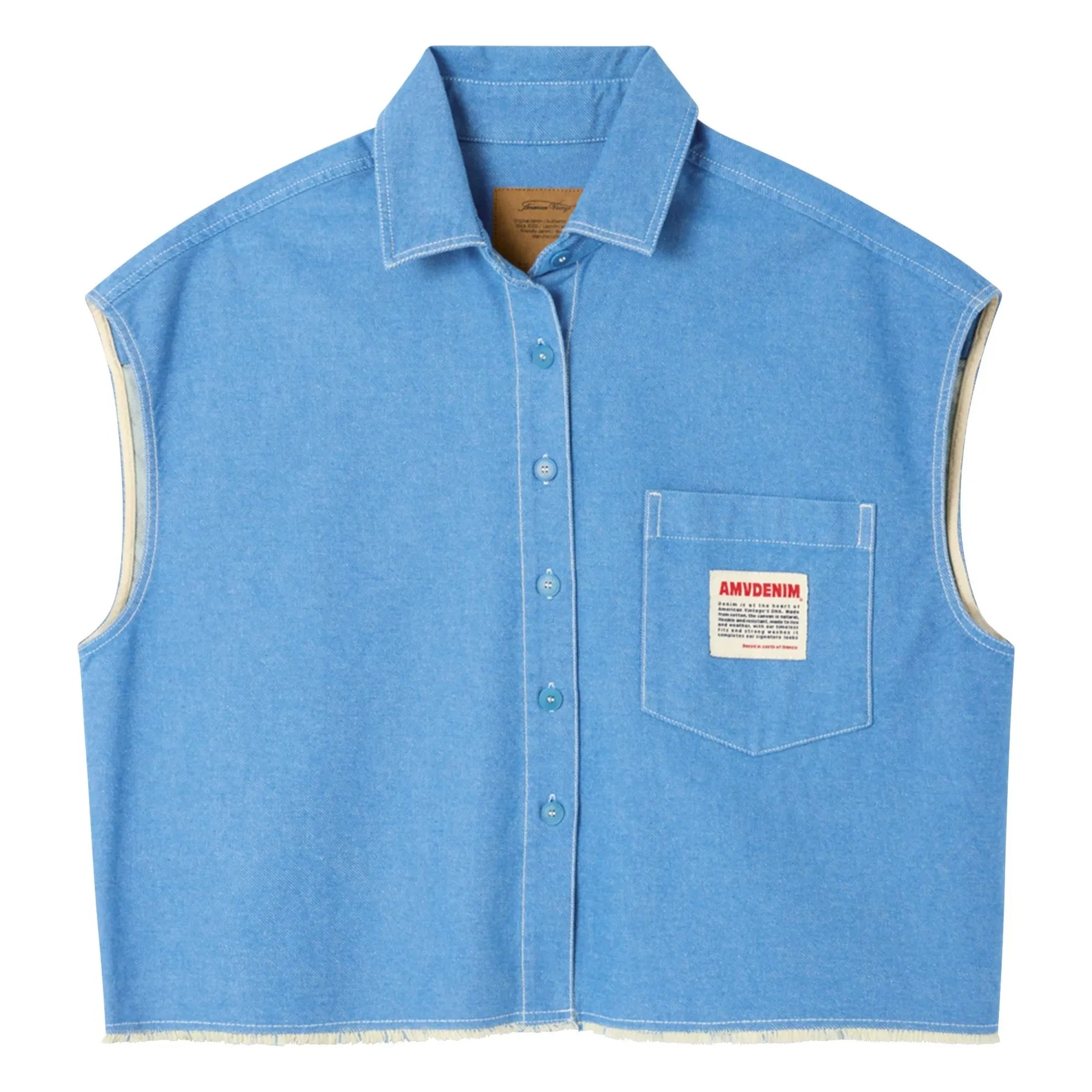 American Vintage - Pusway Baumwollweste | Blau