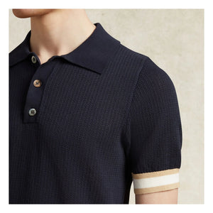 Ché Studios - Quinn Baumwoll-Poloshirt | Marineblau