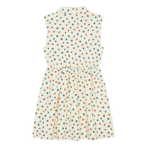 The Campamento - Mi-Long Blumenkleid | Ecru