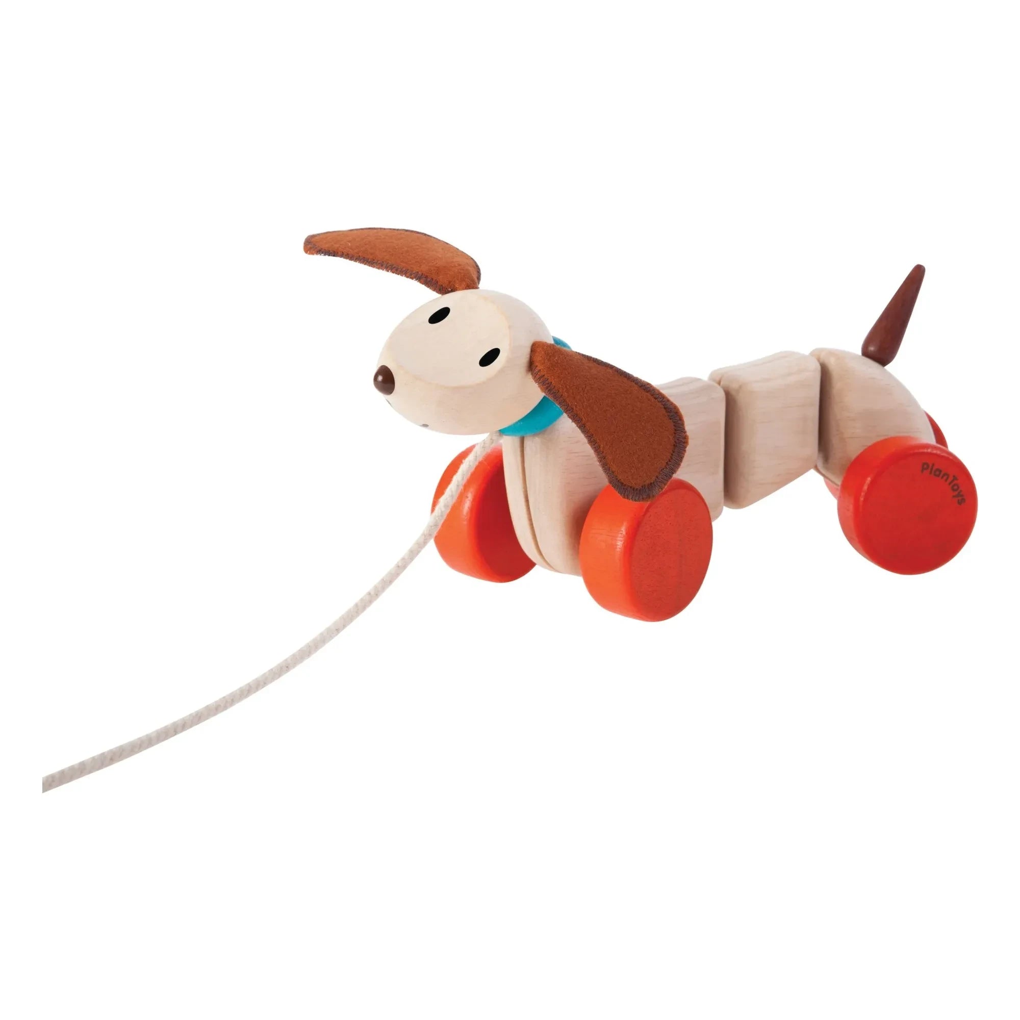 Plan Toys - Nachziehtier Hund Teak