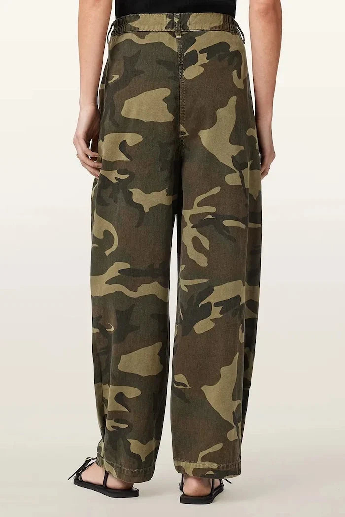 AllSaints pamuklu baggy kadın pantolonu BECCA