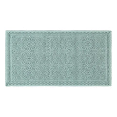 Haomy - Geprägter Baumwoll-Badematte 55x110cm | Wassergrün