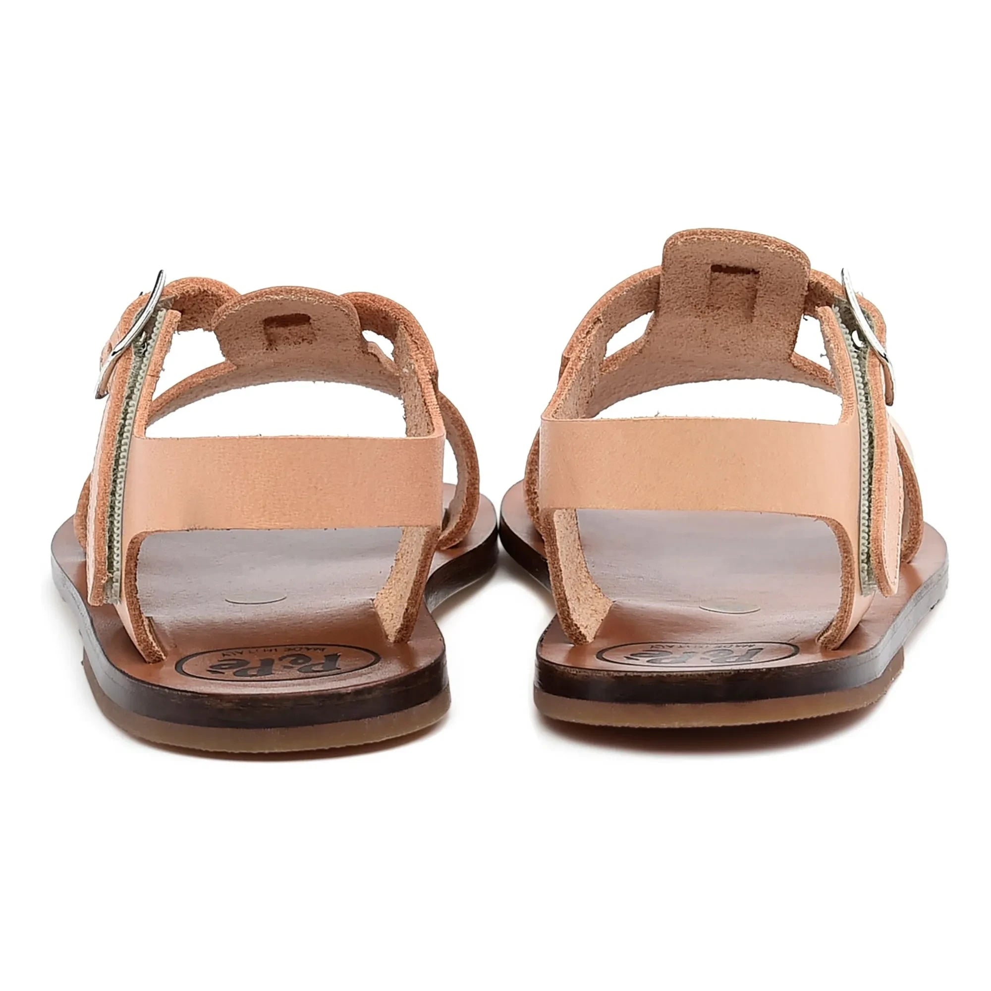 Pèpè - Sandalen mit breiten Riemen | Natur