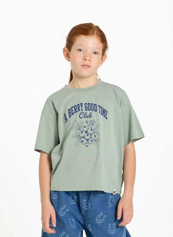 Hundred Pieces - Luna Blueberry T-Shirt | Grün