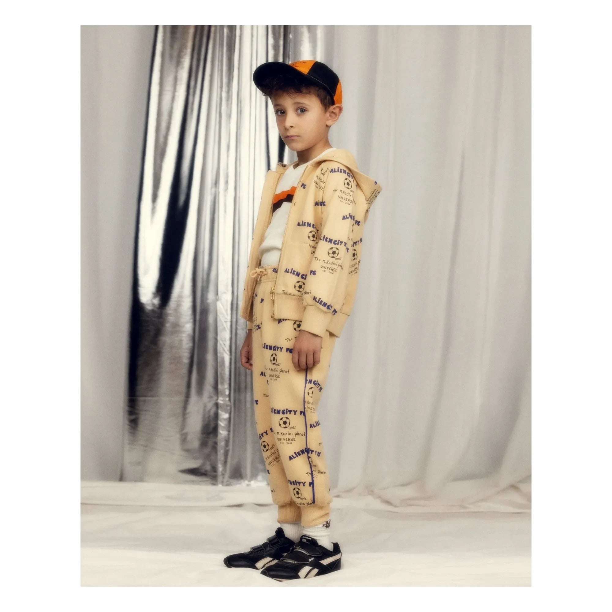 Mini Rodini - Alien City Bio-Baumwoll-Jogginghose | Beige