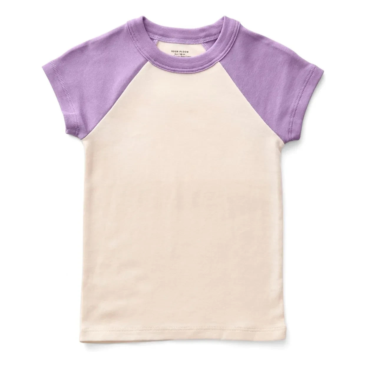 Soor Ploom – T-Shirt aus Bio-Baumwolle mit Knopfleiste, Softball | Ecru