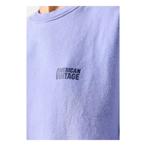 American Vintage - Plizzy Baumwoll-Sweatshirt | Lavendel