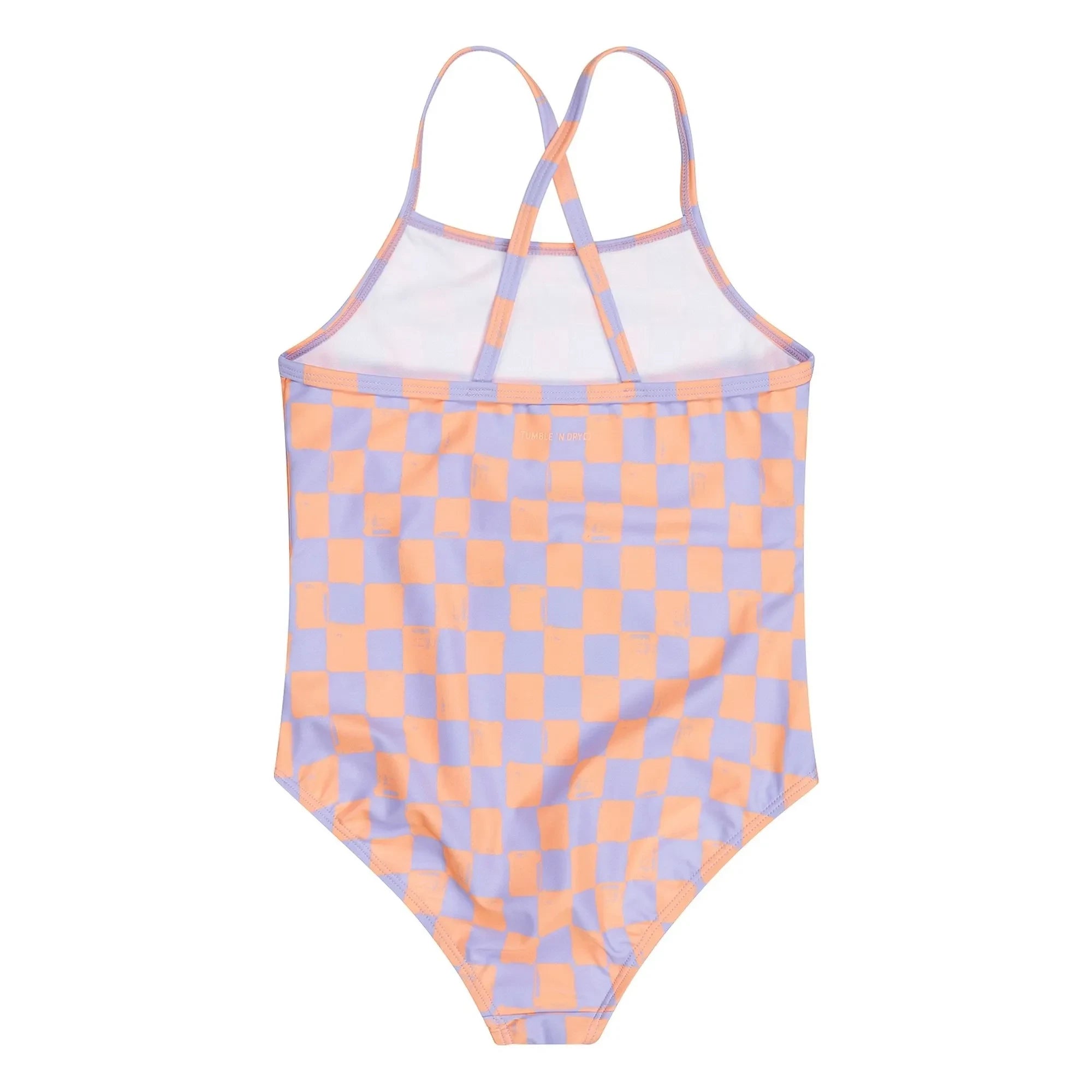 Tumble N'Dry - Alagoas Damier Badeanzug aus recycelten Fasern | Lavendel