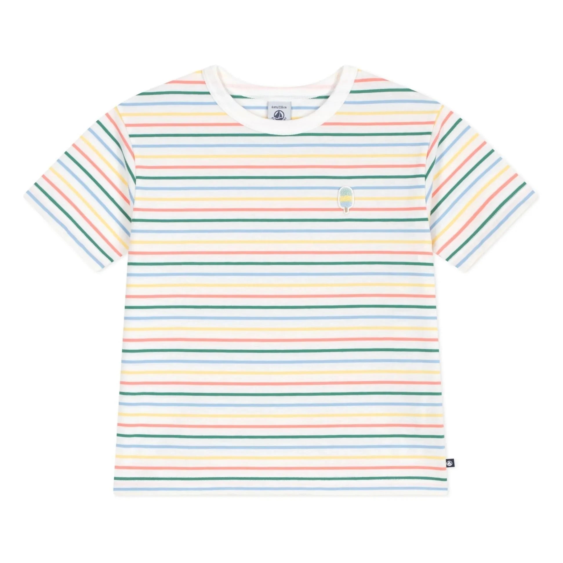 Petit Bateau – Gestreiftes T-Shirt | Gelb