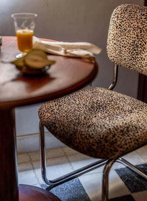 The Socialite Family - Classica Stuhl, Roseanna x The Socialite Family Leopardenmuster Jacquard Samt | Leopard