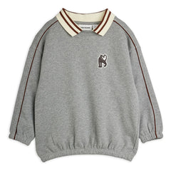Mini Rodini - Panther Bio-Baumwoll-Sweatshirt | Grau meliert
