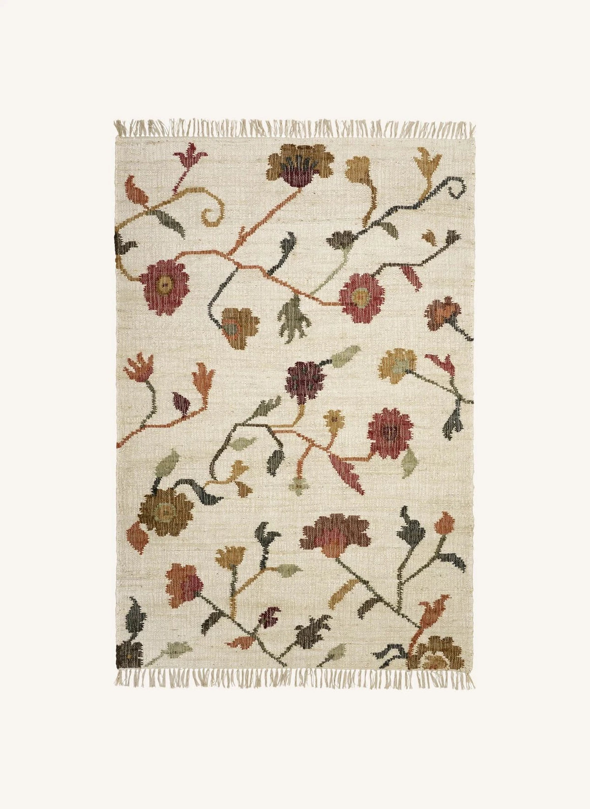 Madam Stoltz - Handgewebter Jute-Teppich | Beige
