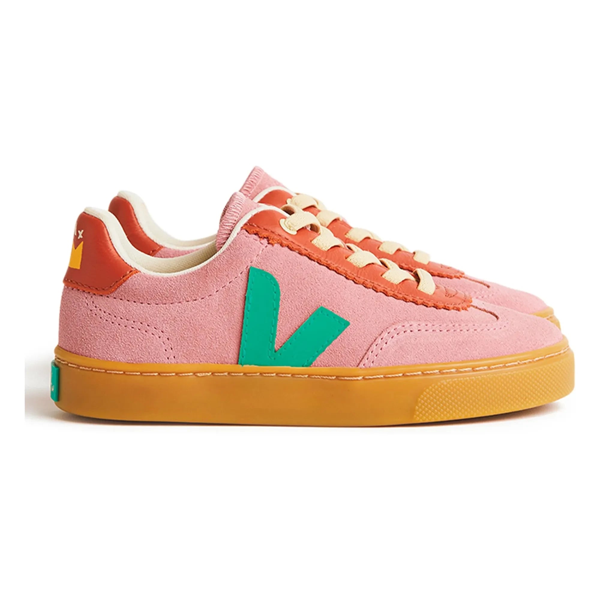 Veja - Veja x Jelly Mallow Kleine Volley Wildleder-Sneaker zum Schnüren | Rosa