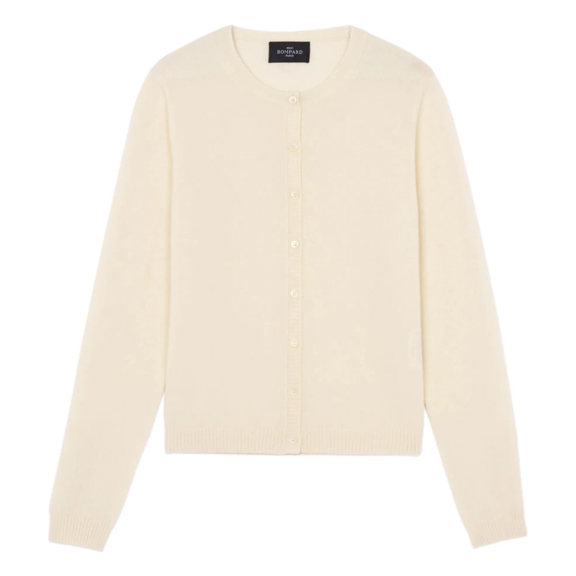 Bompard - Creme Knopf-Kaschmir-Cardigan