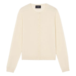 Bompard - Creme Knopf-Kaschmir-Cardigan
