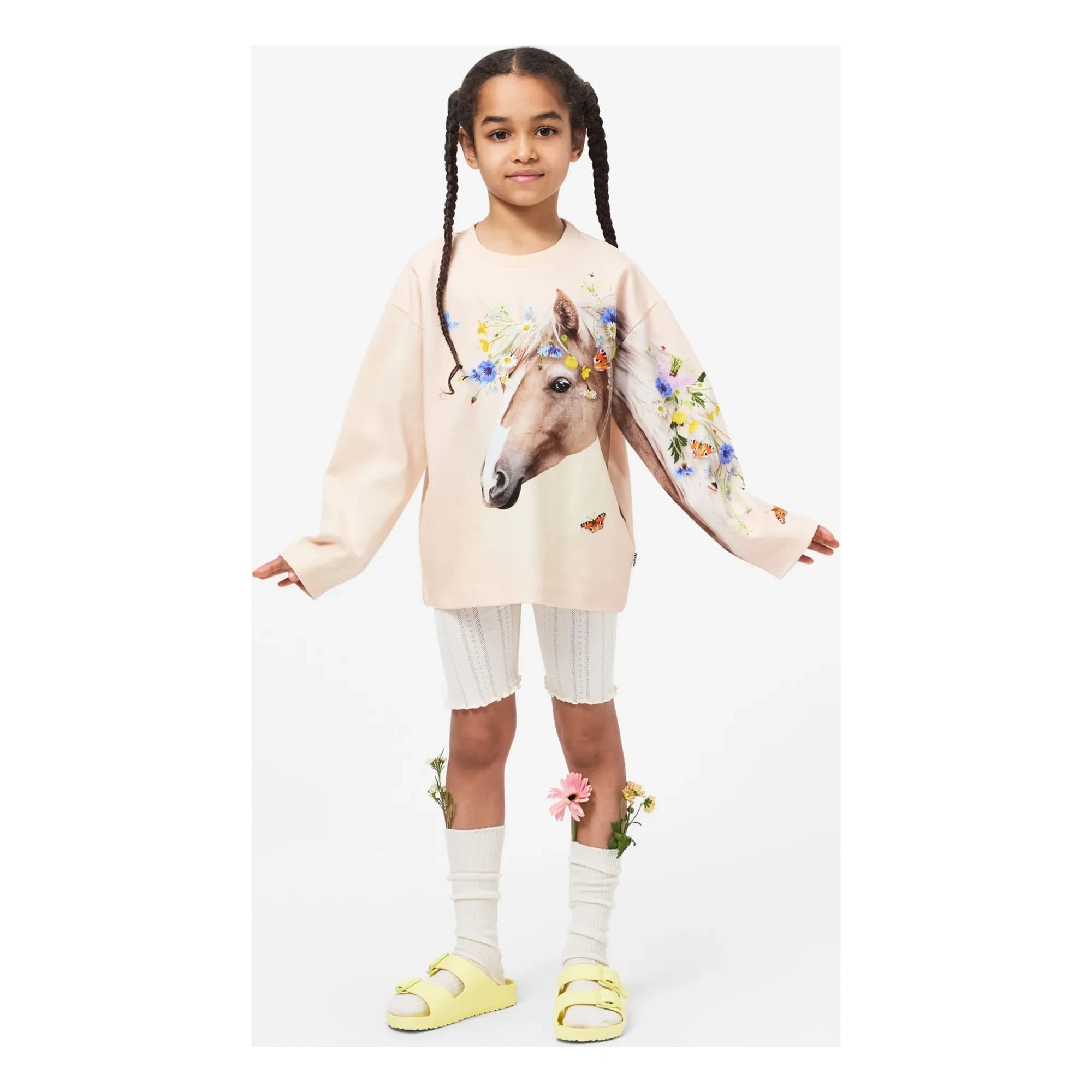 Molo - Noella Bio-Baumwoll-Kurzleggings | Elfenbein