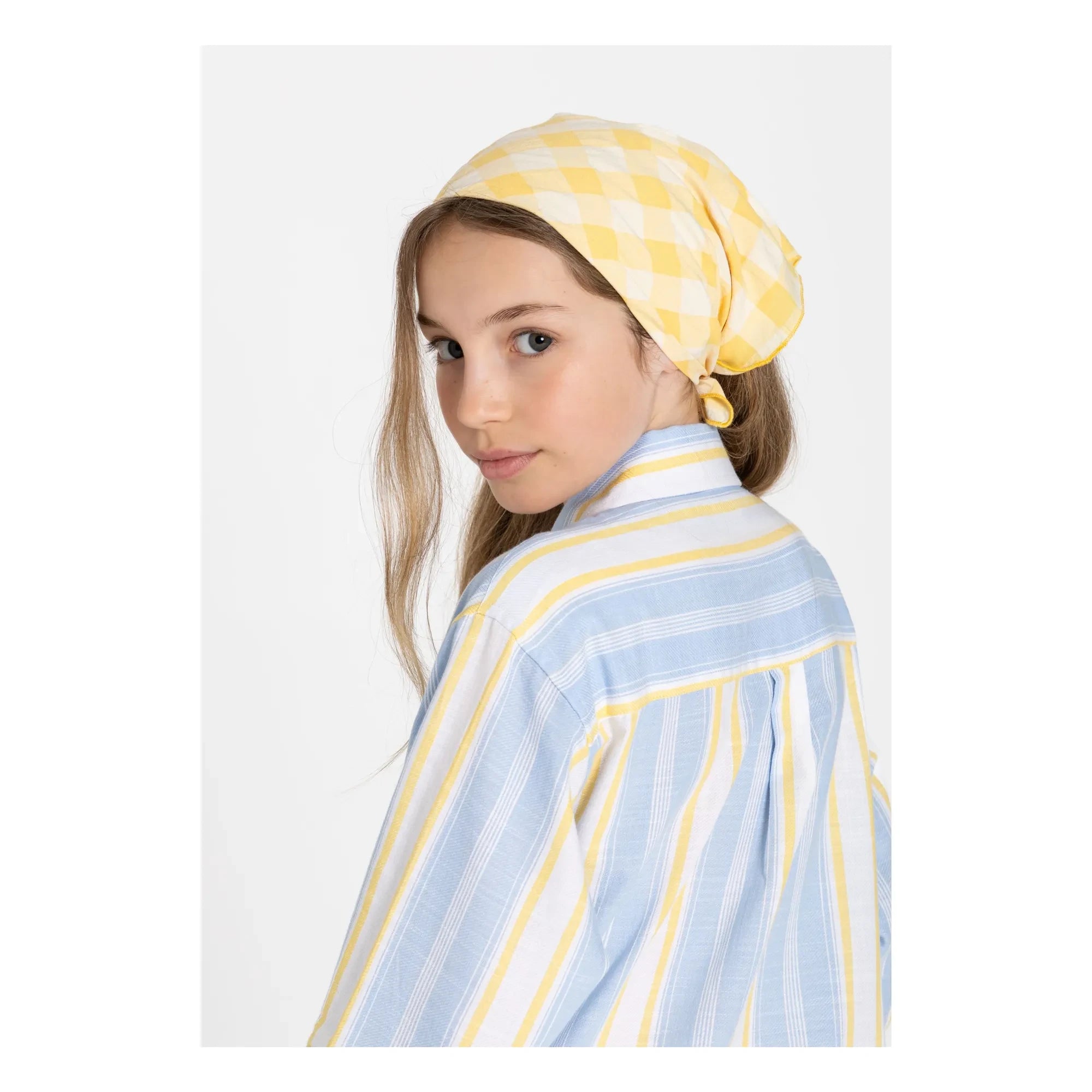 Smallable Kid - Gestreiftes Leya Hemdkleid | Hellblau