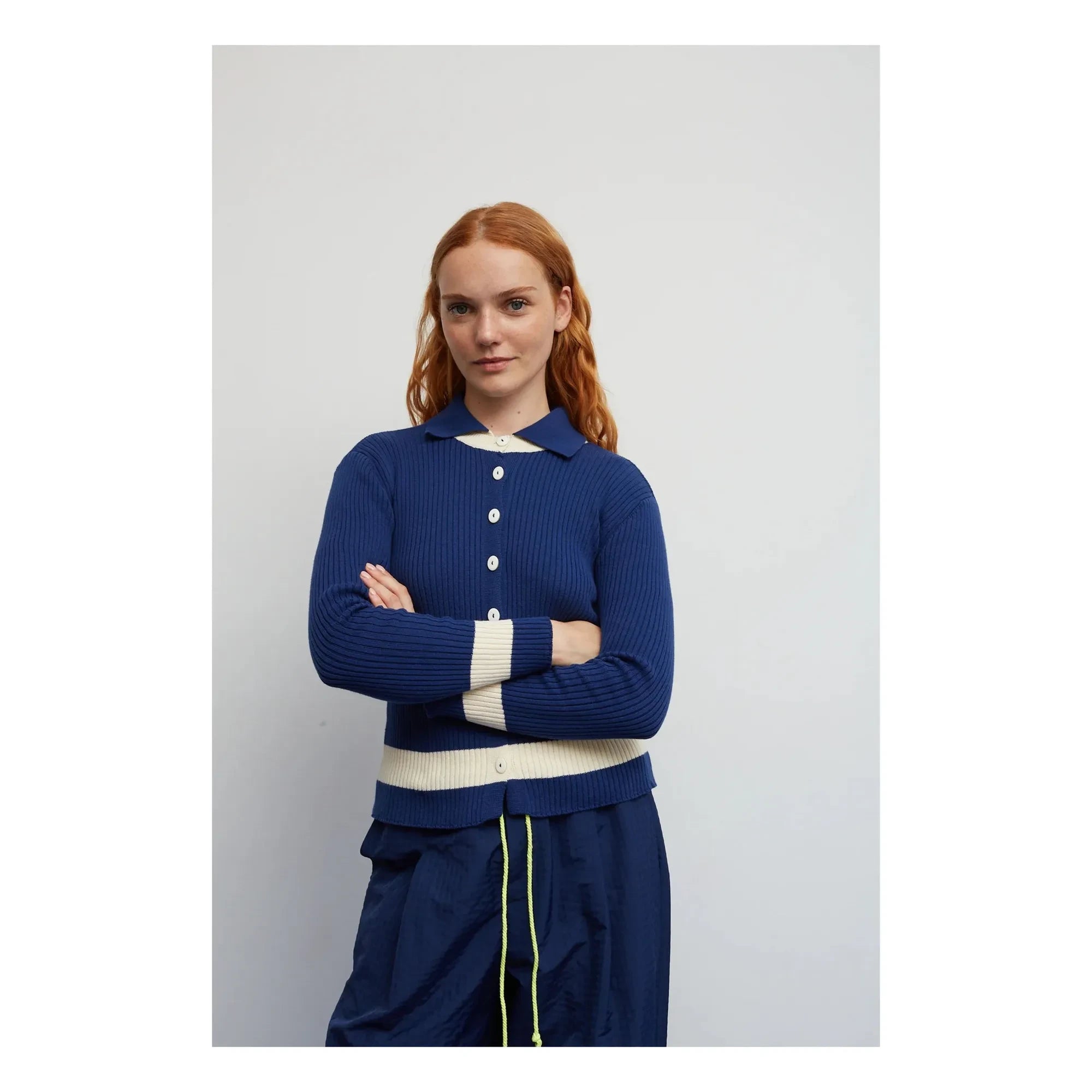 Dr Bloom - Gaseosa Baumwollstrickjacke | Blau