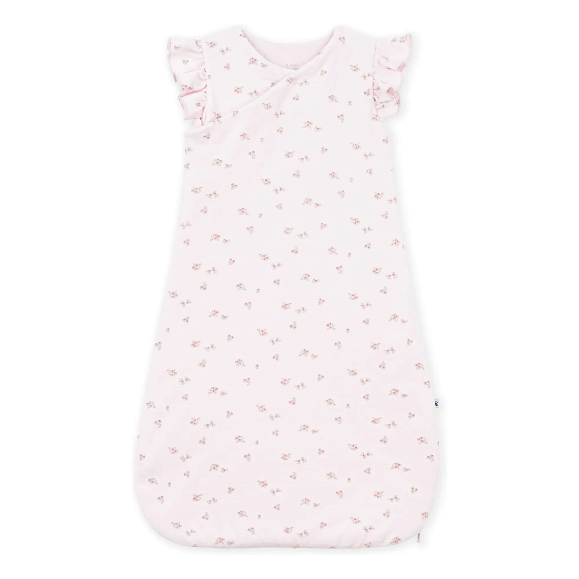 Petit Bateau - Fleurie Velours Organik Pamuk Uyku Tulumu | Pudra Pembe