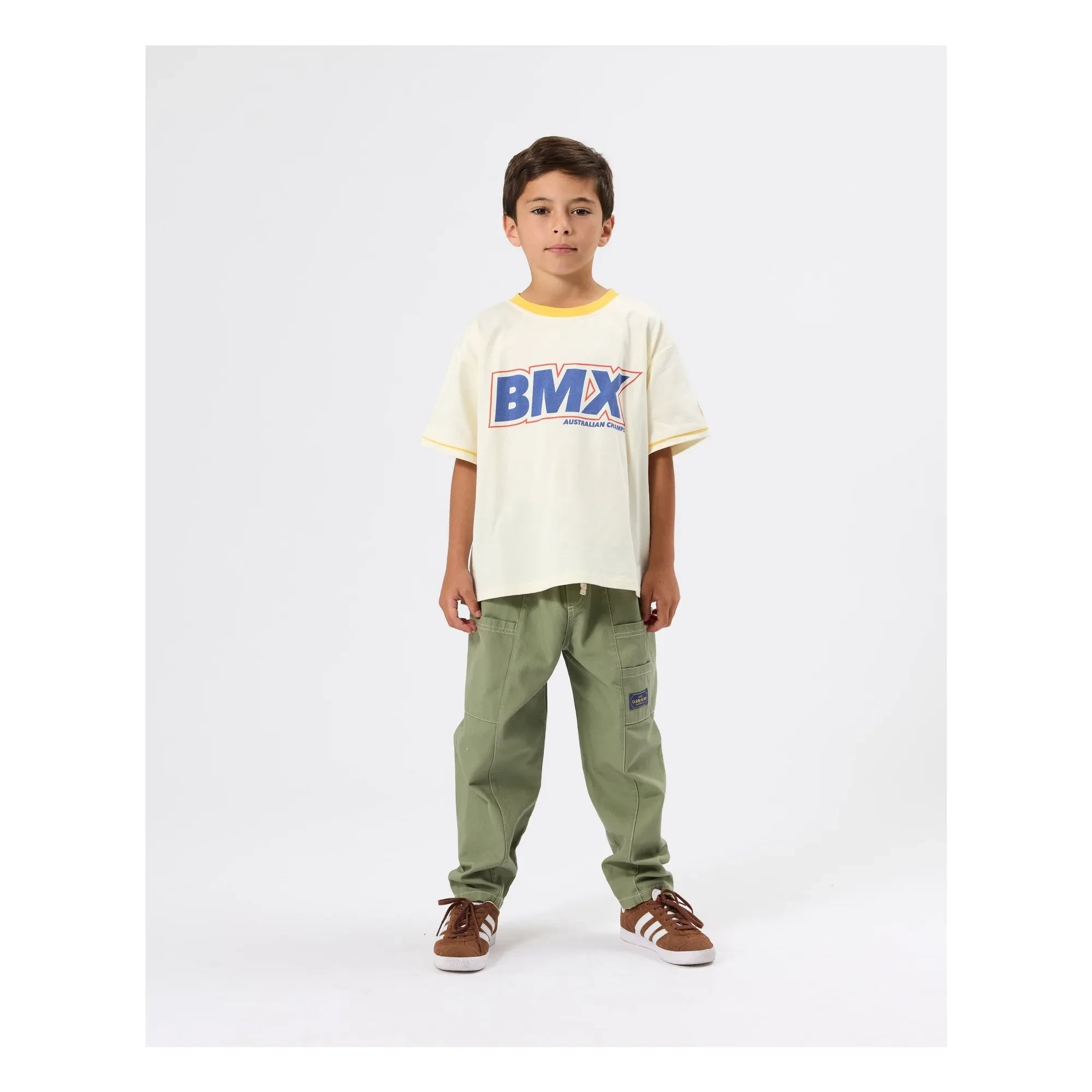 Goldie + Ace – Oversize BMX T-Shirt | Creme