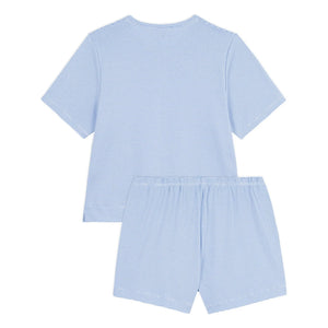 Petit Bateau - Gestreifte Pyjamashorts aus Bio-Baumwolle | Blau