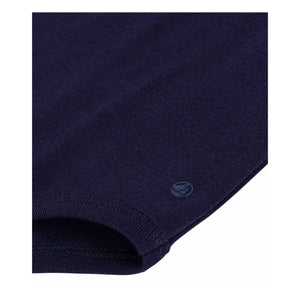 Petit Bateau – Body mit Rollkragen aus Bio-Baumwolle | Nachtblau