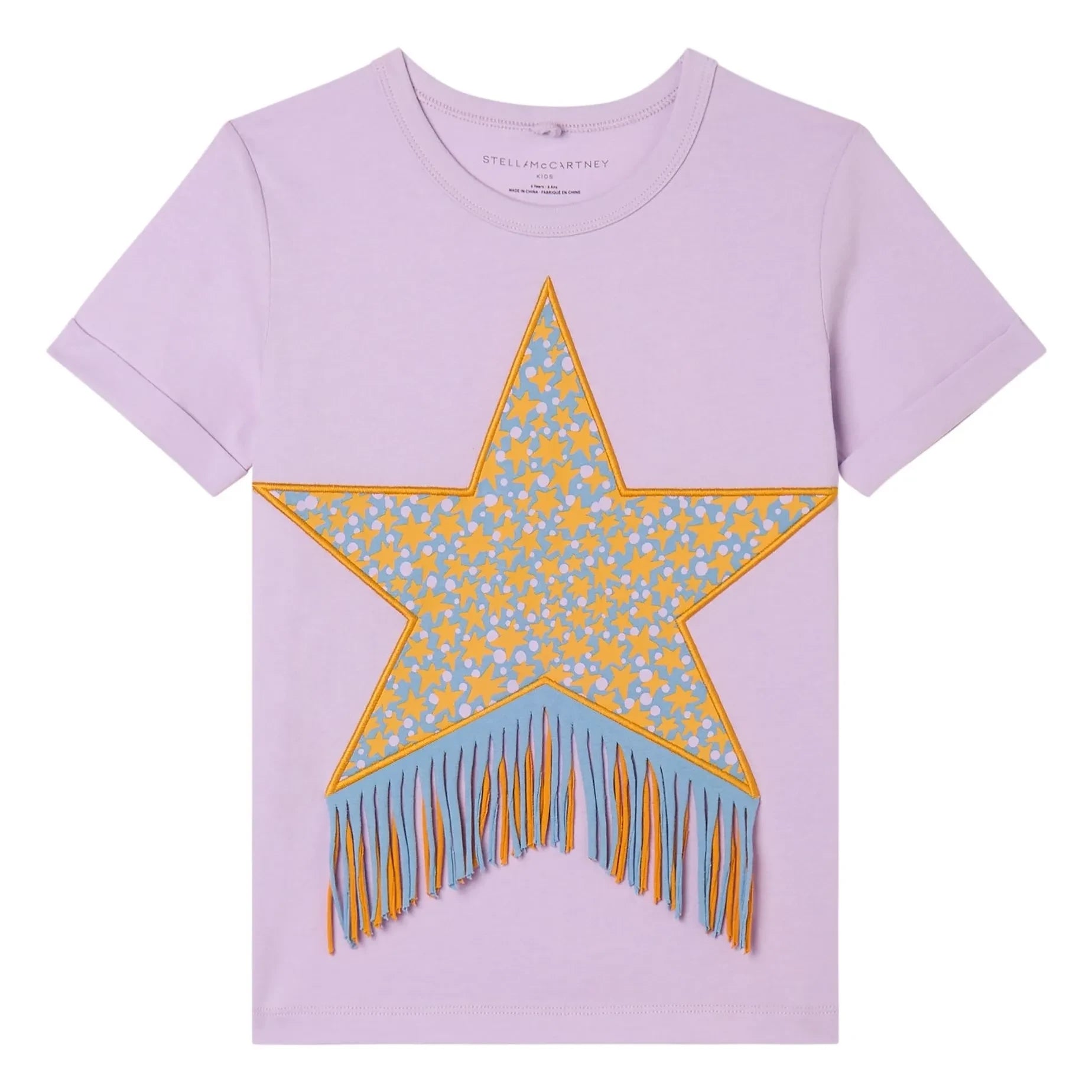 Stella McCartney Kids - Etoile Franges Tişört | Mauve