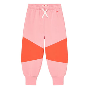 Tinycottons - Tiny Renk Bloklu Organik Pamuklu Jogger | Pembe
