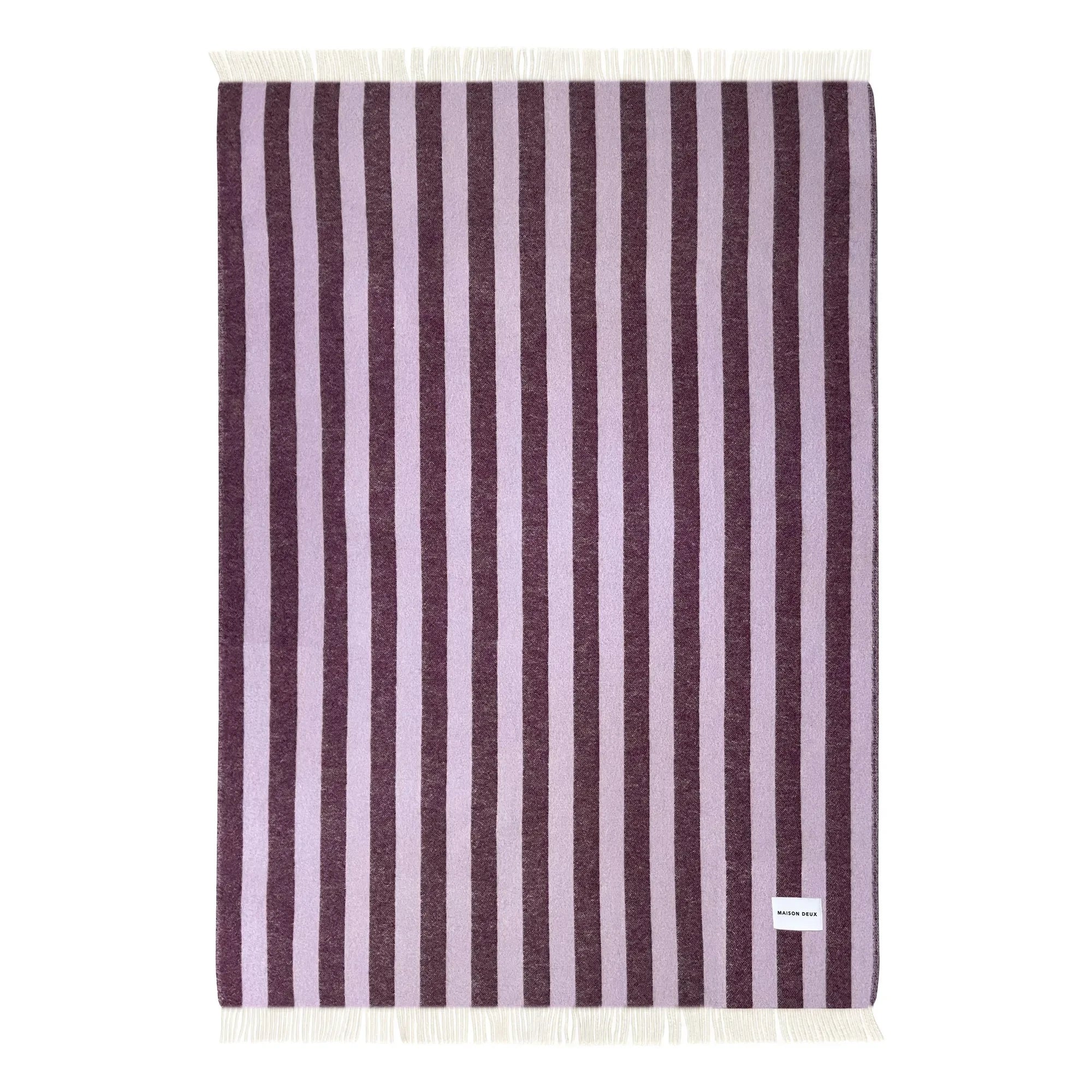 Maison Deux - Candy Wrap Wolldecke | Lila