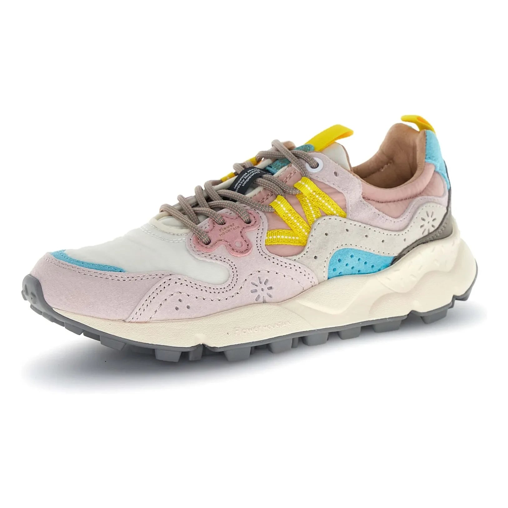 Flower Mountain - Yamano 3 Sneaker aus Wildleder und Nylon | Hellrosa