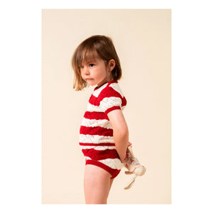 birinit - Bloomer Pointelle Chili Gestreift | Rot
