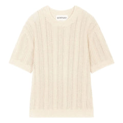 Bompard - Pointelle Kaschmir- und Seidenpullover | Natur