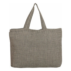 Haomy - Piana II karierte Tragetasche | Carbon