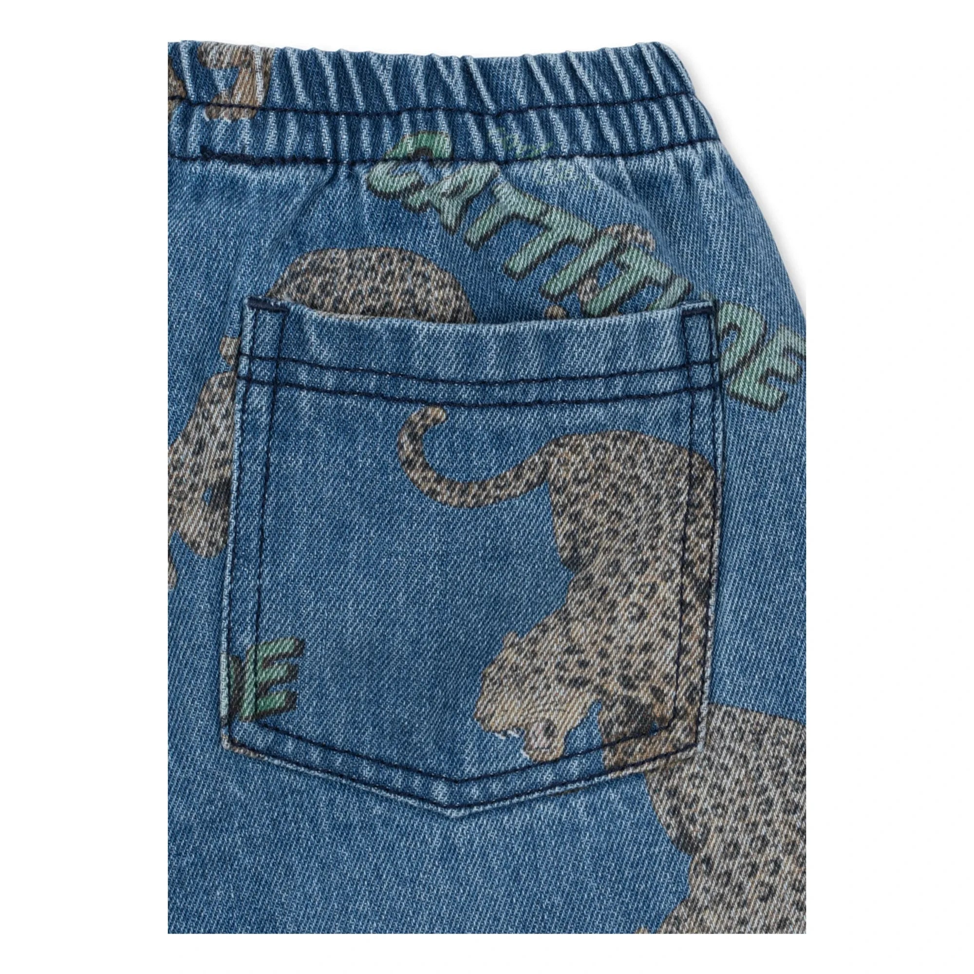 Konges Sløjd - Jeans aus Bio-Baumwolle Cheetahs Magot | Blau