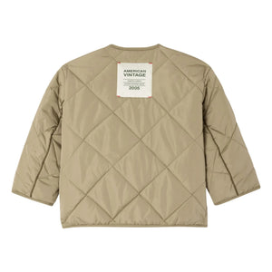 American Vintage - Vowbay Wasserabweisende Steppjacke Recycelte Faser | Khaki