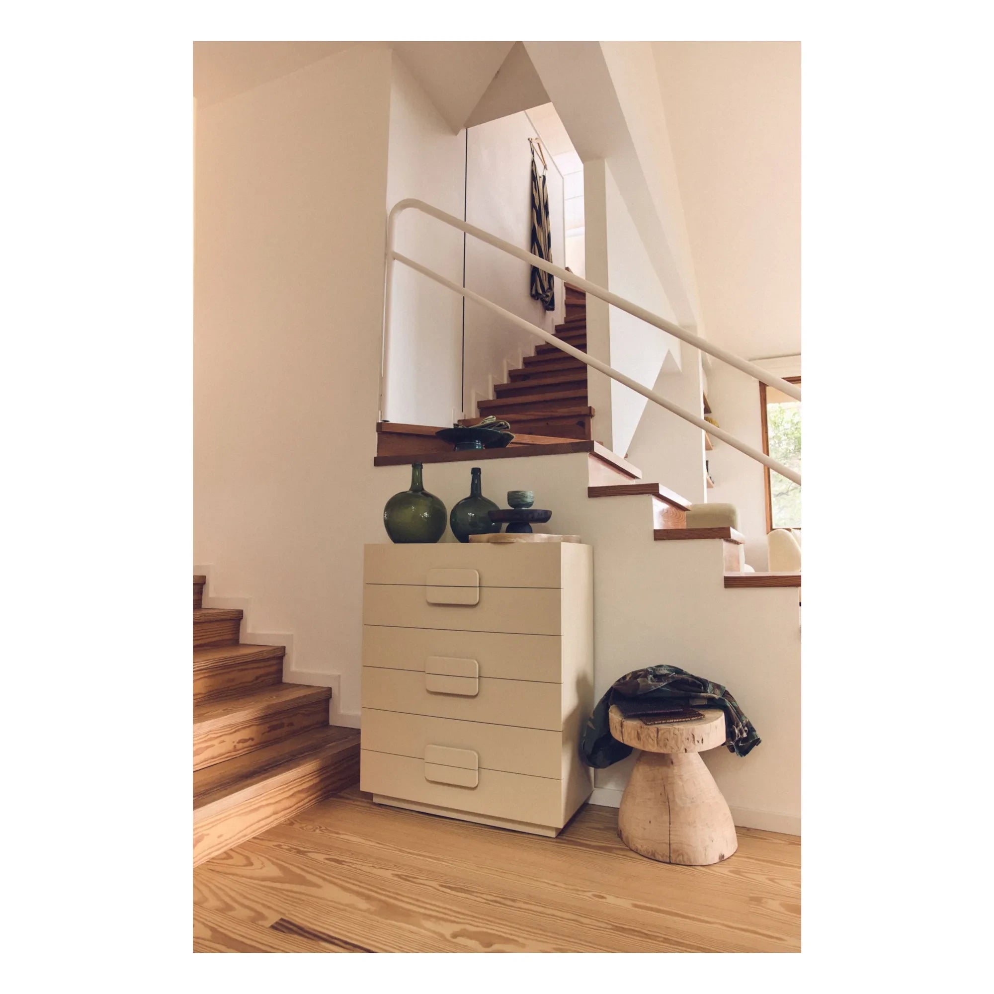 HKliving – Breite Kommode mit 4 Schubladen | Creme