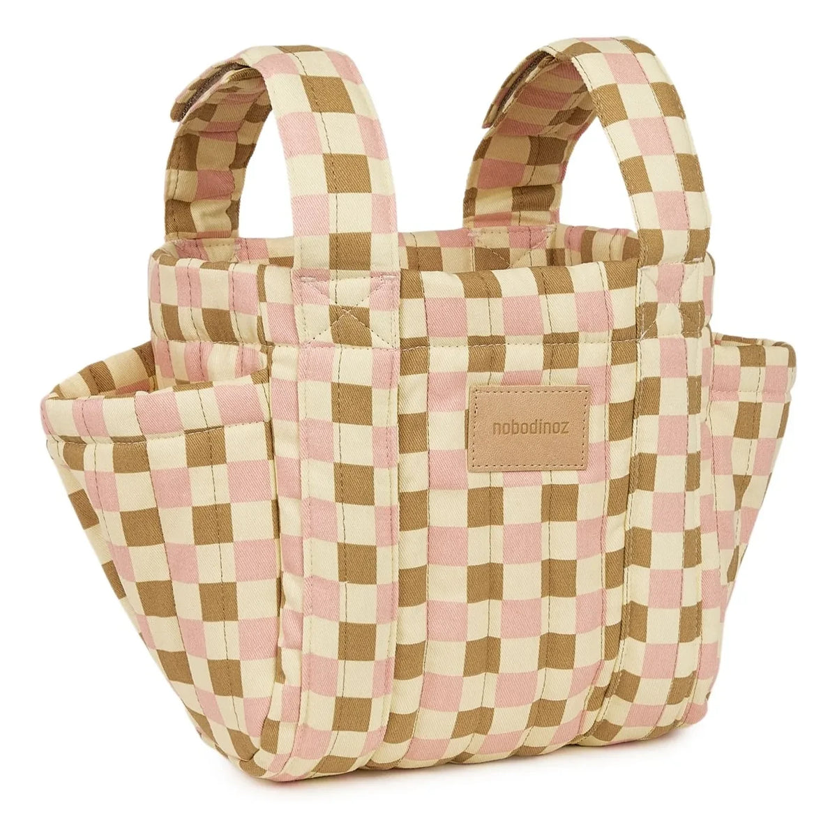 Nobodinoz - Hyde Park Mosaik Kinderwagen Organizer | Rosa