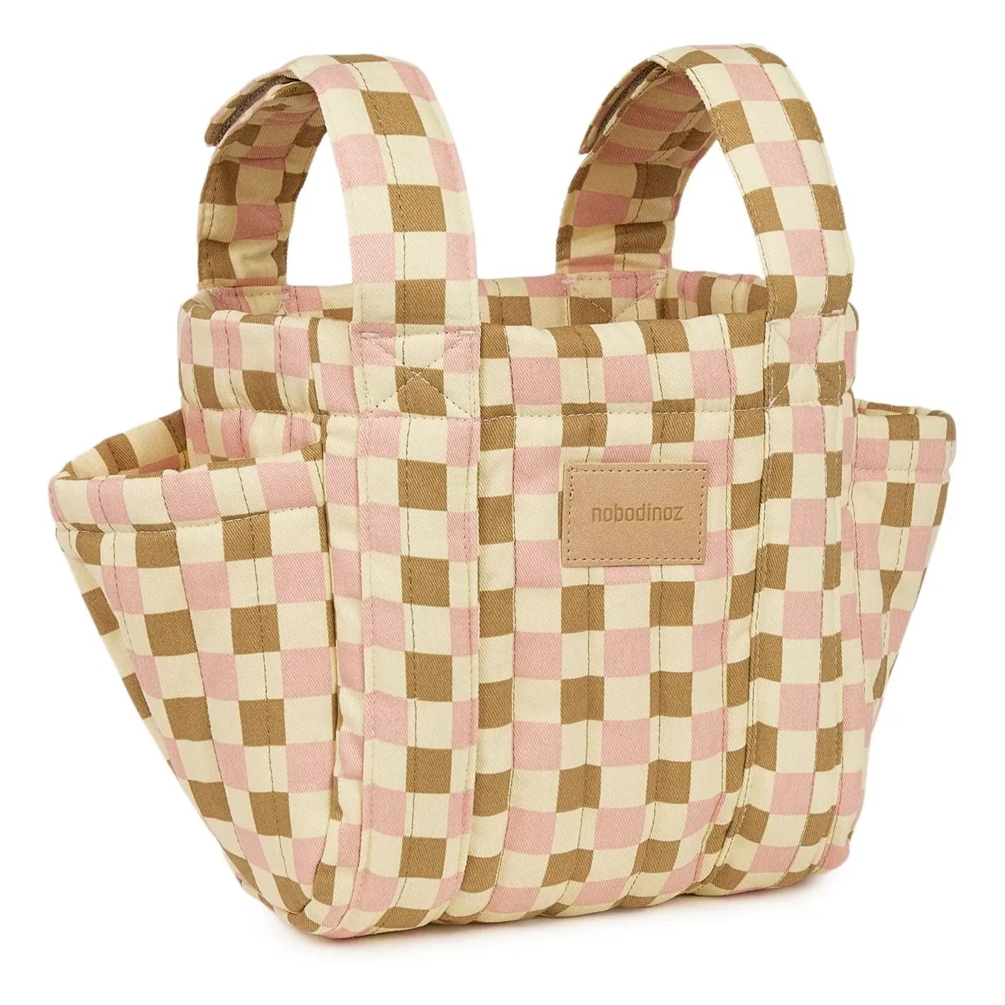 Nobodinoz - Hyde Park Mosaik Kinderwagen Organizer | Rosa