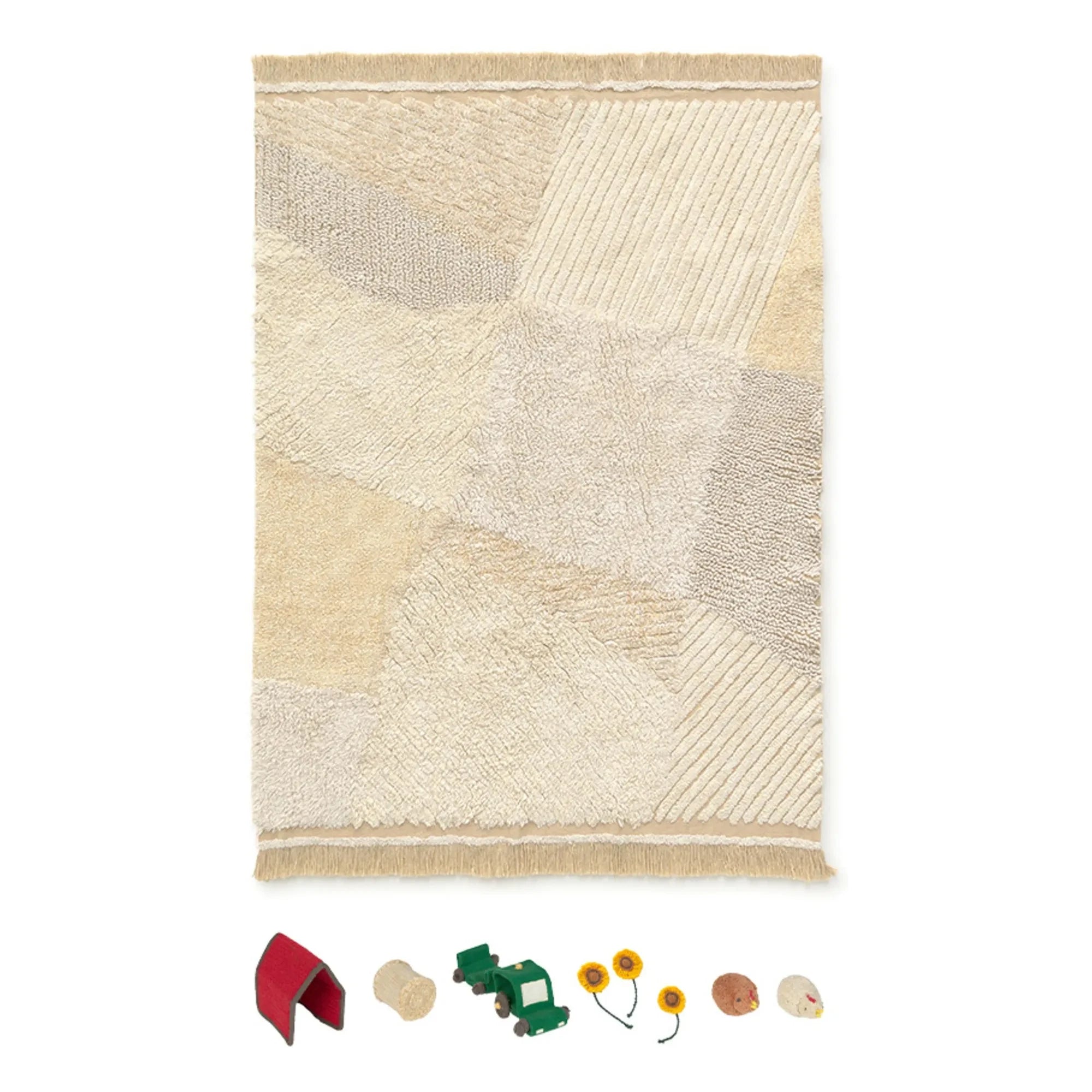 Lorena Canals – Bauernhof Teppich | Beige