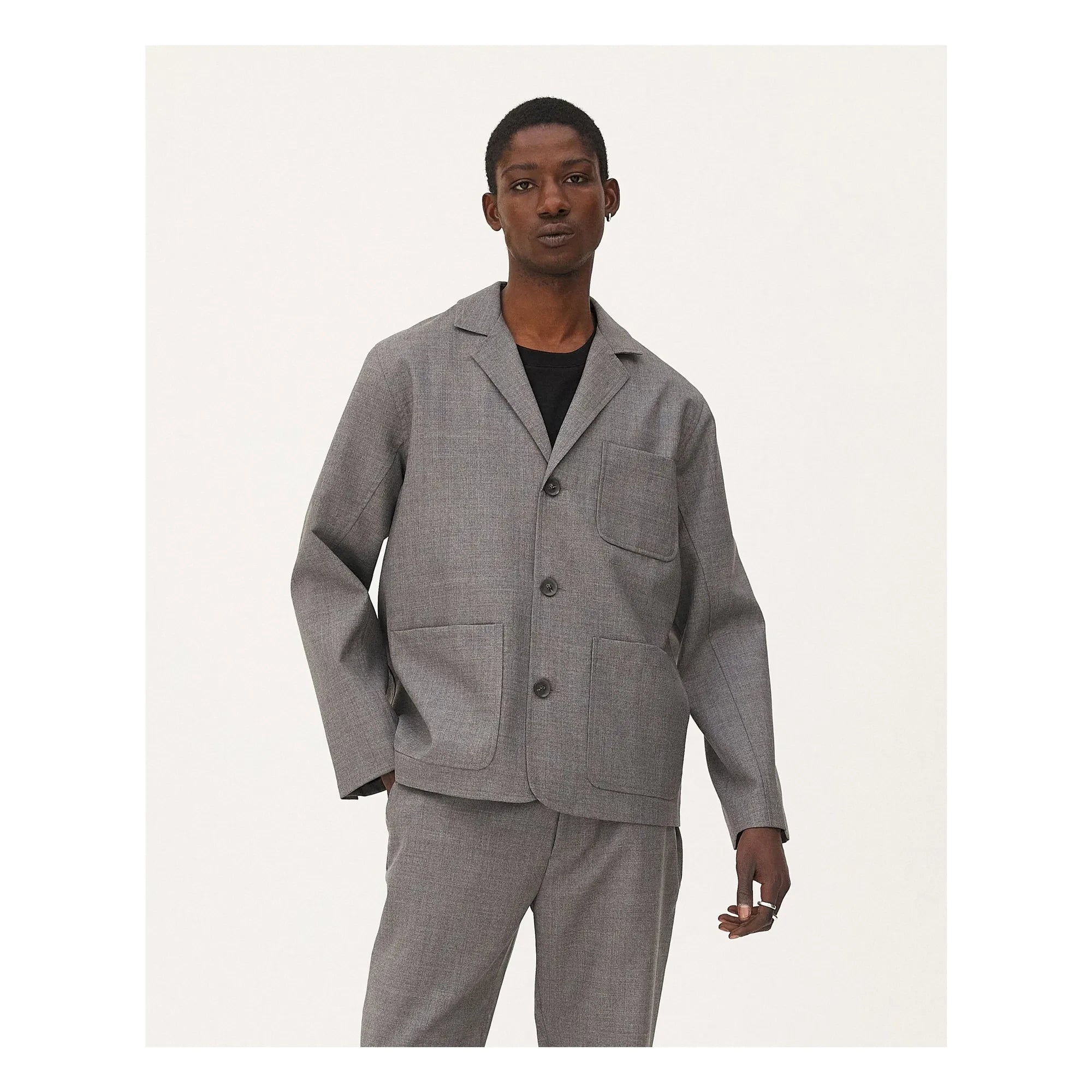Noyoco - Nairo Wolljacke | Dunkelgrau