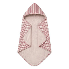 Editions Aimable - Charles banyo pelerini | Ahududu Çizgili Poplin