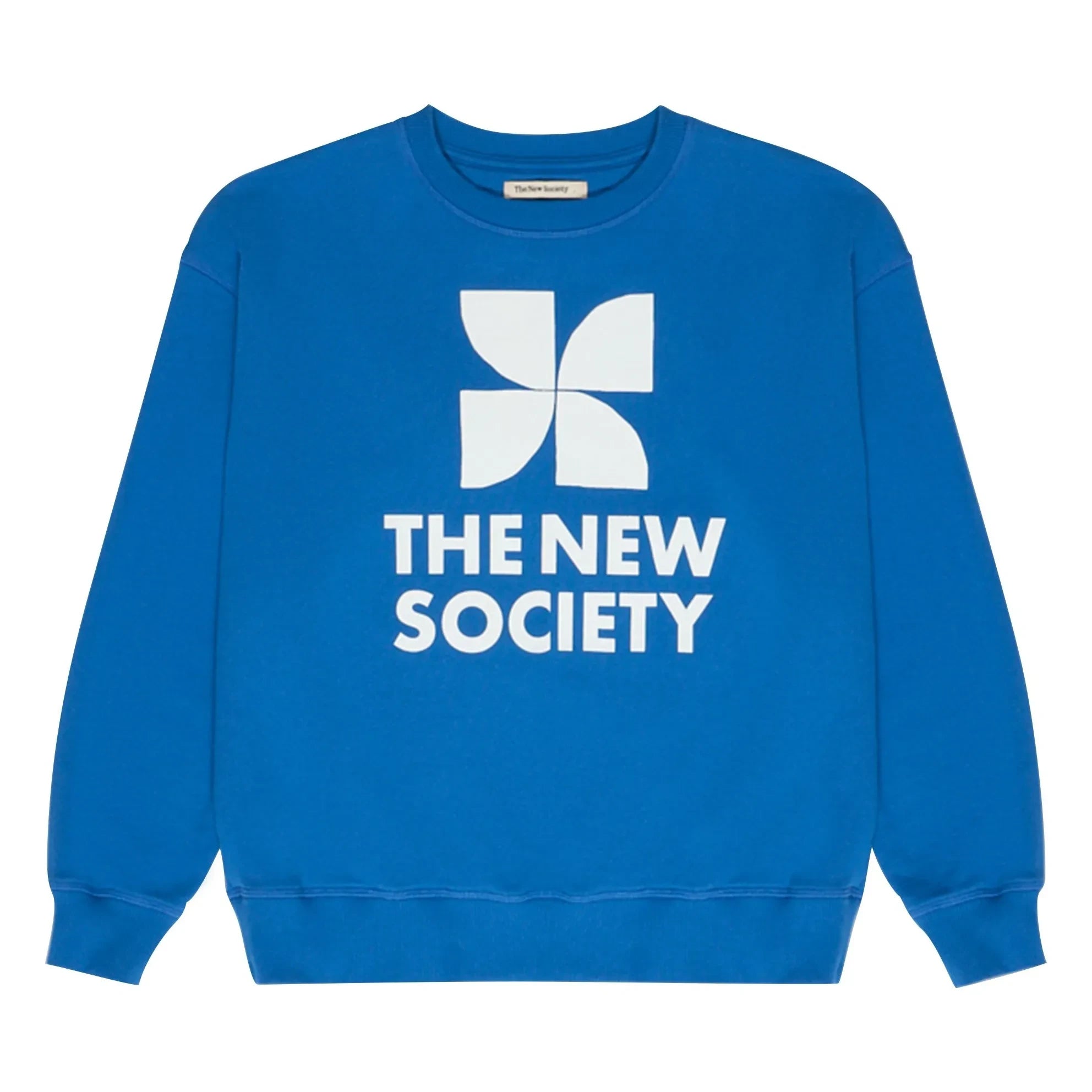 the new society - Mykonos Logo Sweat | Blau