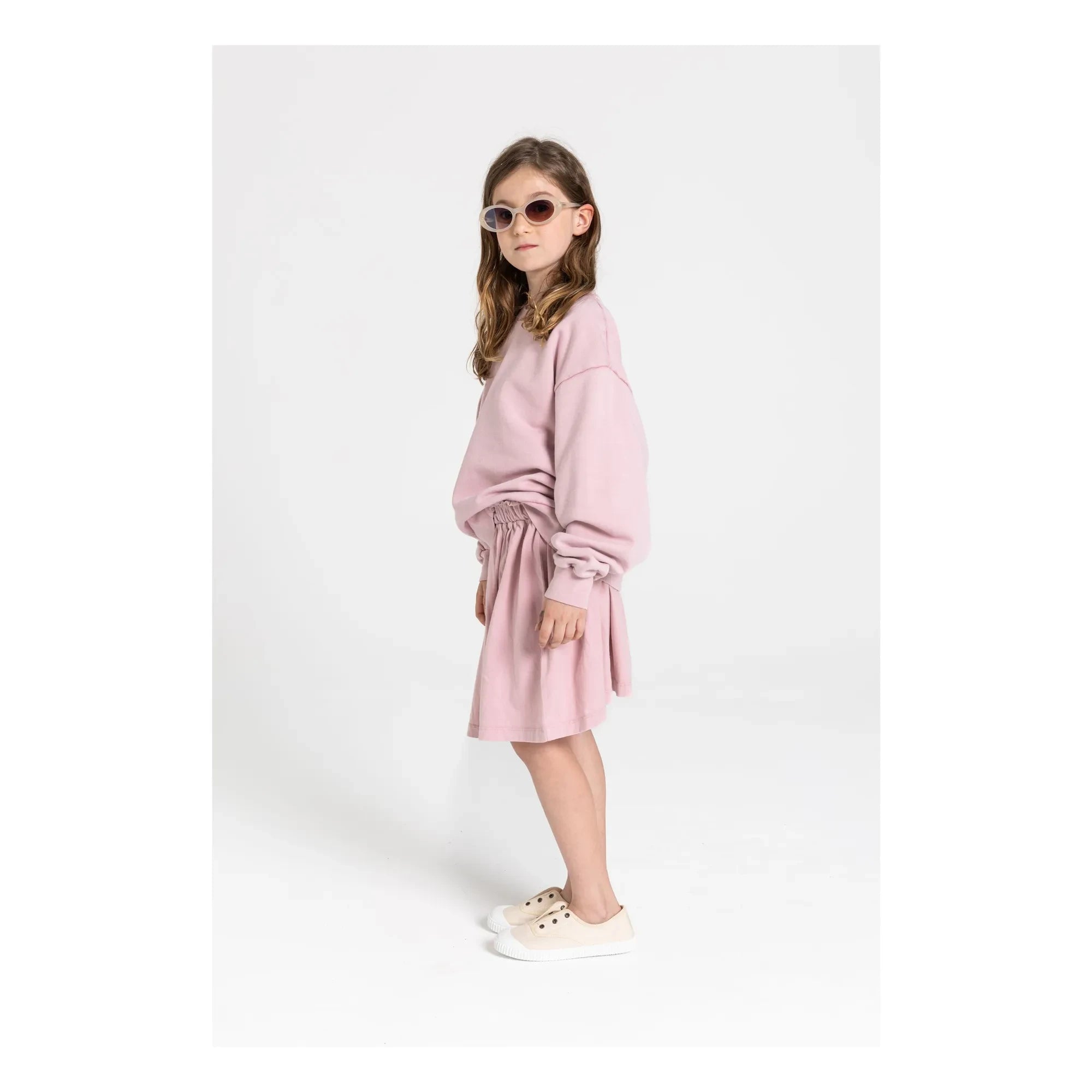Smallable Kid - Flow Jersey Bio-Baumwollrock | Puderrosa
