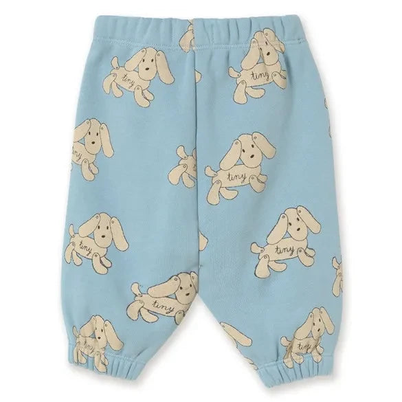 Tinycottons – Baby-Hunde-Jogginghose aus Bio-Baumwolle | Hellblau