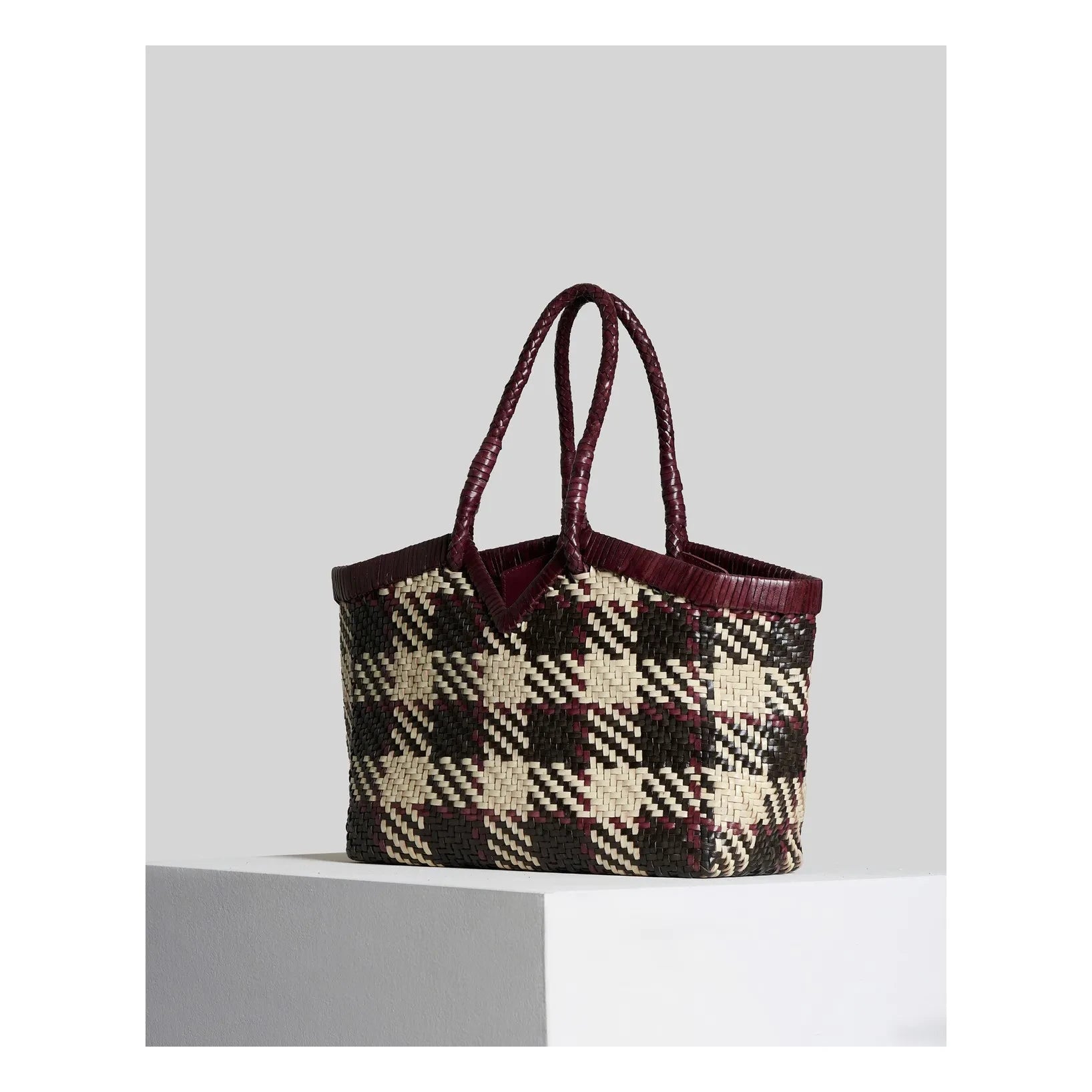 Vipera Tote mit Cruella-Patch aus Leder | Grau